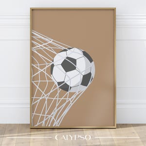 Fußballposter für Kinder, Sportposter, Schlafzimmer- oder Spielzimmerdekoration
