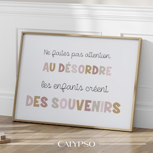 Poster con citazione per la sala giochi delle bambine, poster per la sala giochi dei bambini in stile scandinavo