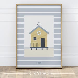 Poster della casa al mare - decorazione della cabina al mare