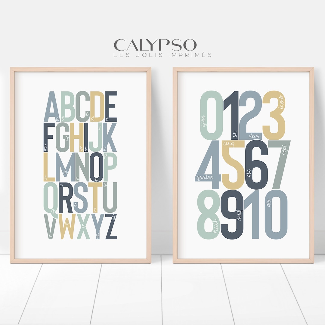 poster-ab-c-daire-et-chiffres-d-coration-murale-bleu-vert-et-jaune