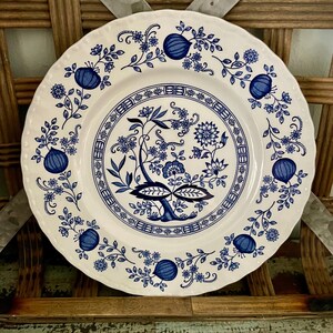 Blue Transferware Wedgwood Blue Heritage Dinner Plate 10”
