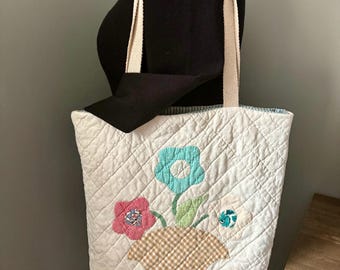 Vintage Quilt Tote