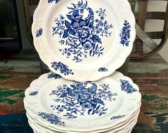 Booths “Peony”  Vintage English Dessert / Saled Plates 7 3/4”