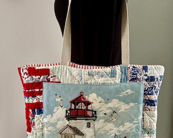 Vintage Quilt Tote Large