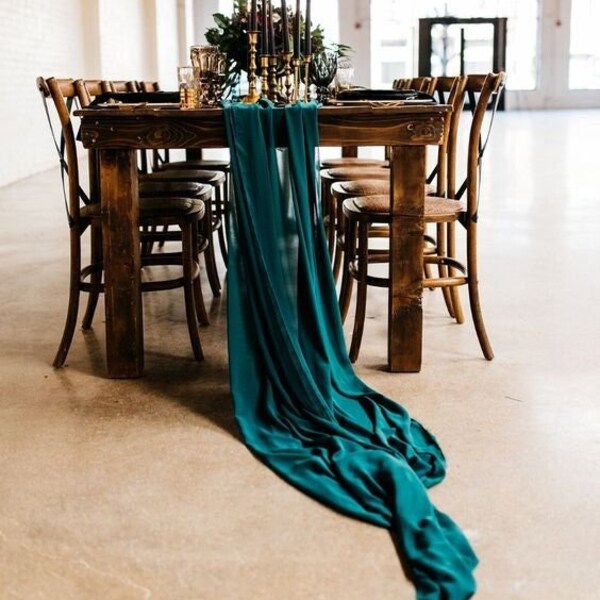 Emerald Table Runner Etsy