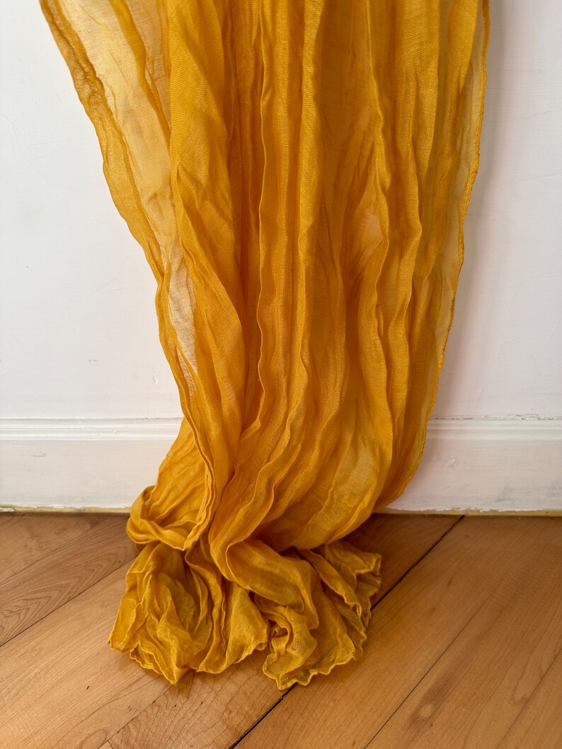 Mustard Yellow Cheesecloth Table Runner 28x118 Etsy