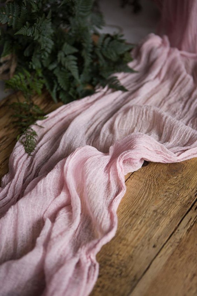 Mustard Yellow Cheesecloth Table Runner 28x118 Etsy