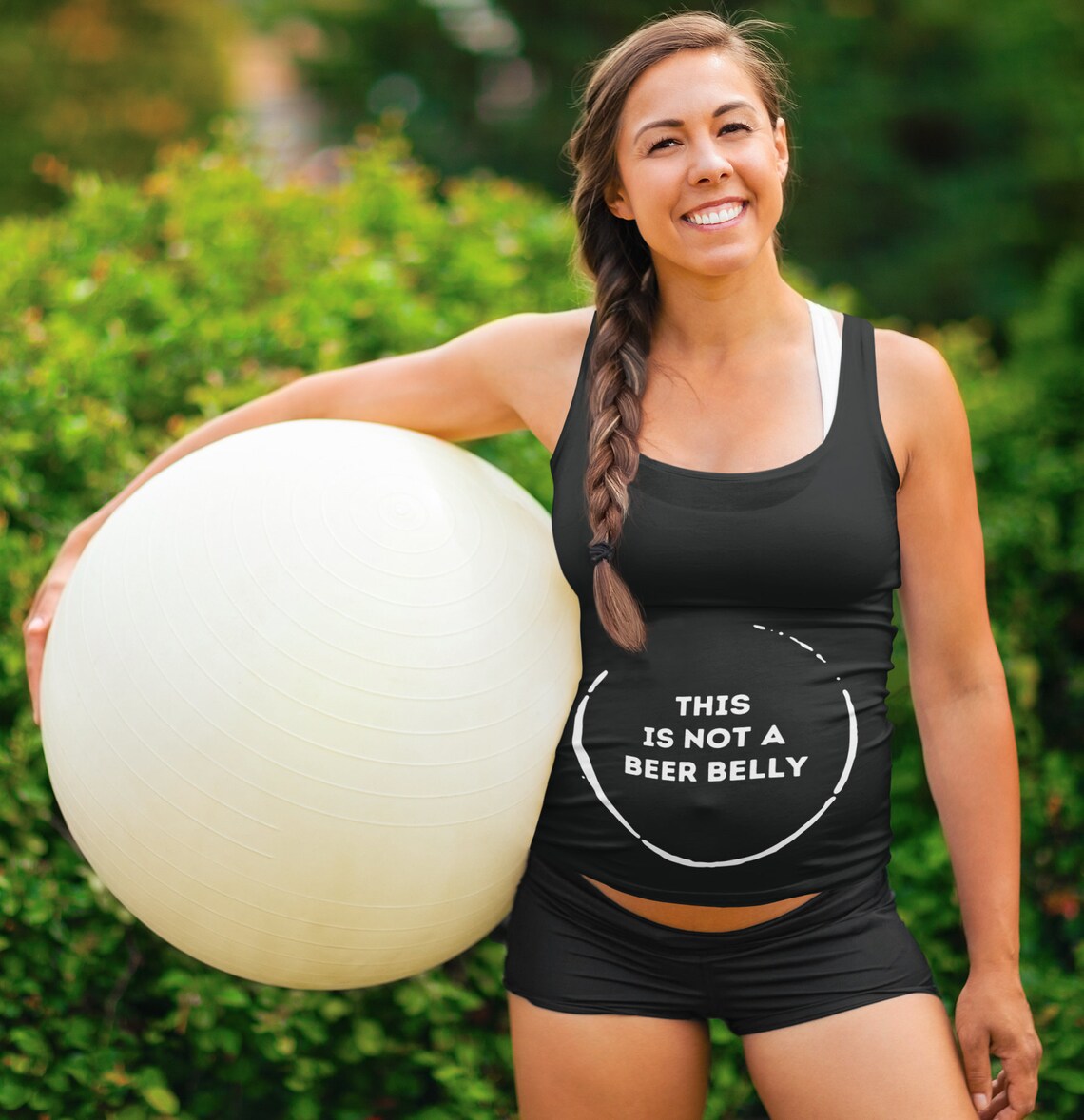 This is not a beer belly Women's Racerback Tank Pregnant Etsy