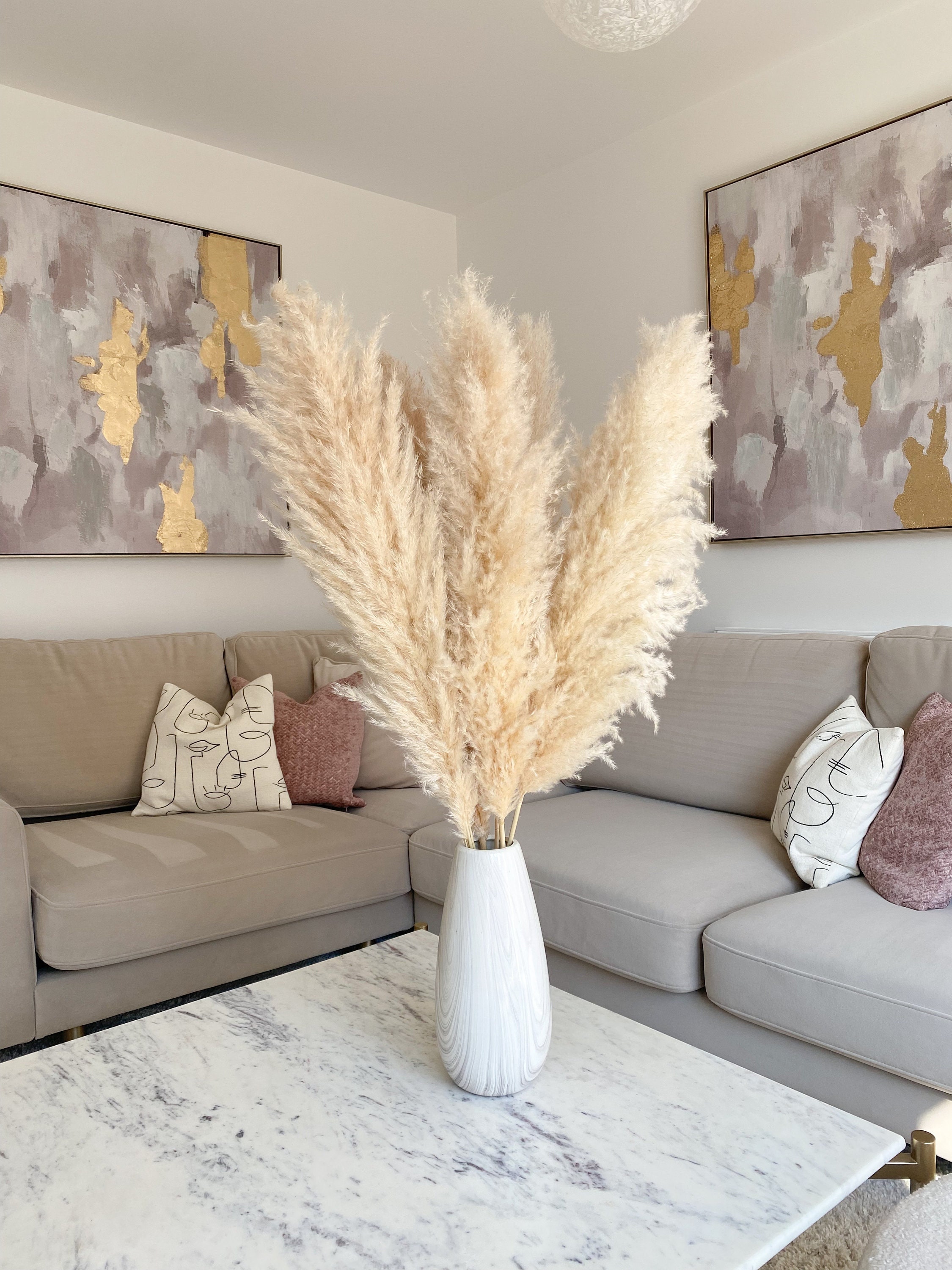 XL Natural Pampas Grass 100cm Tall Boho Wedding Decor - Etsy UK