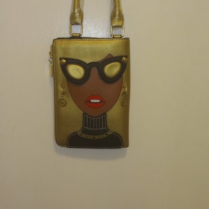 Bolso con asa superior 3D Lady Face