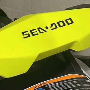 SeaDoo Wheel handle bars insert decals / letras en gel para Guia SeaDoo