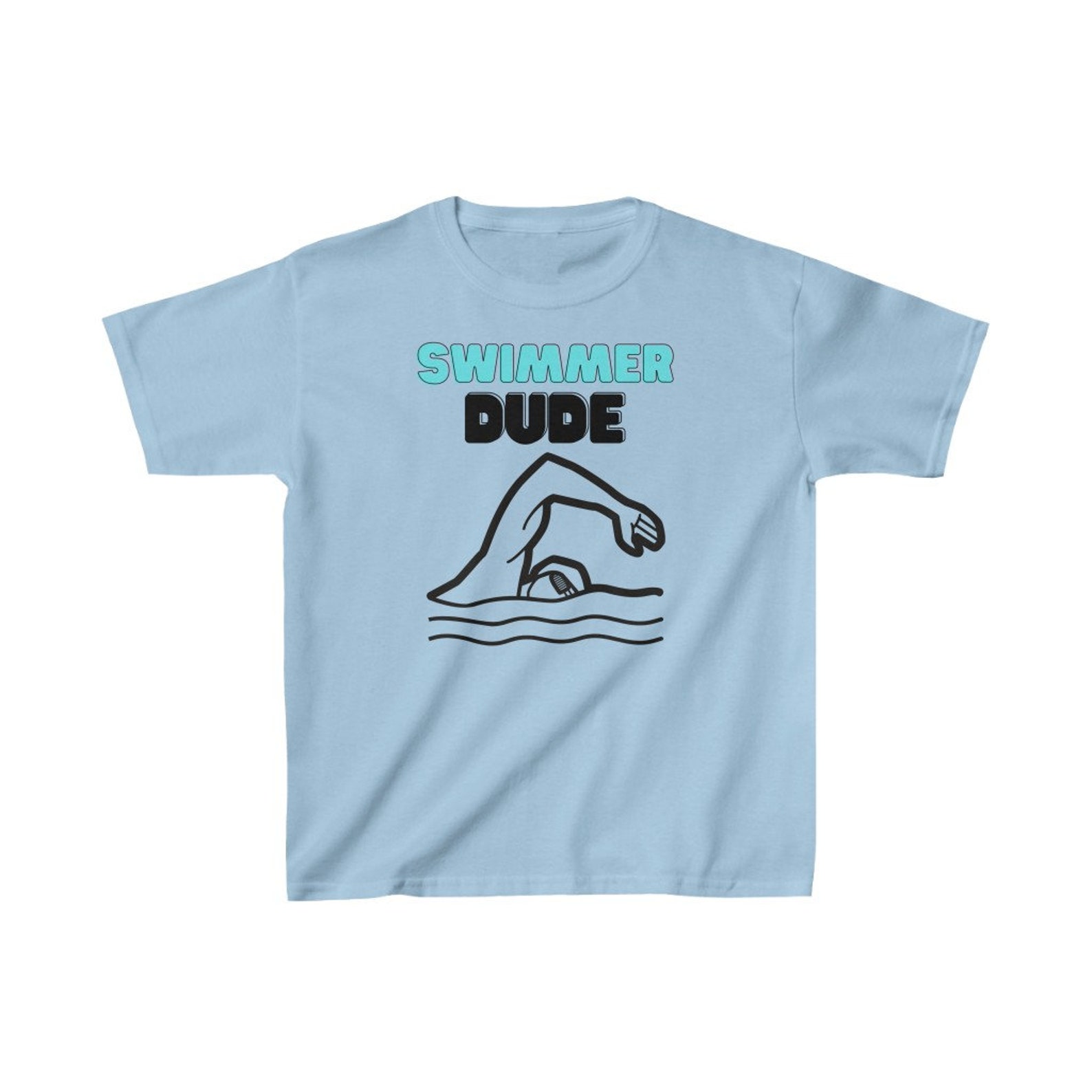 Tshirt de natation pour enfants Tshirt mignon de nageur Etsy