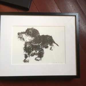 A3 Riso Art Print &quot;Dachshund&quot;