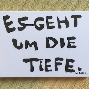 Post Card "Es geht um die Liebe"