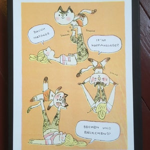 A3 Riso Art Print &quot;Acroyoga&quot;