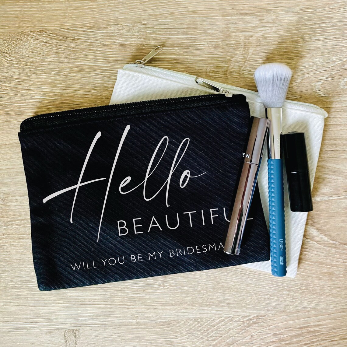 Bridesmaid Proposal Makeup Bag Custom Bridesmaid Bags Etsy