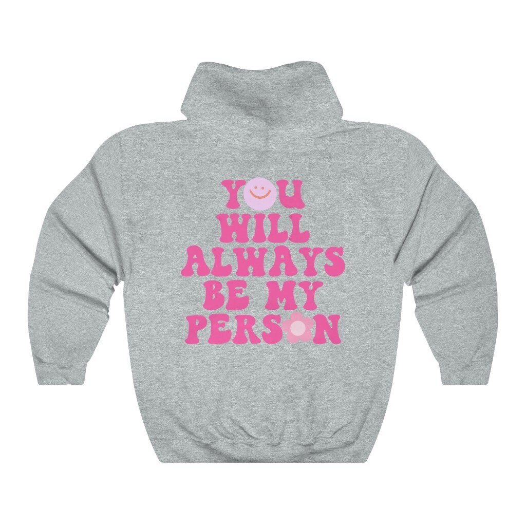 You Are My Person Bestfriend Hoodie Aesthetic Preppy - Etsy