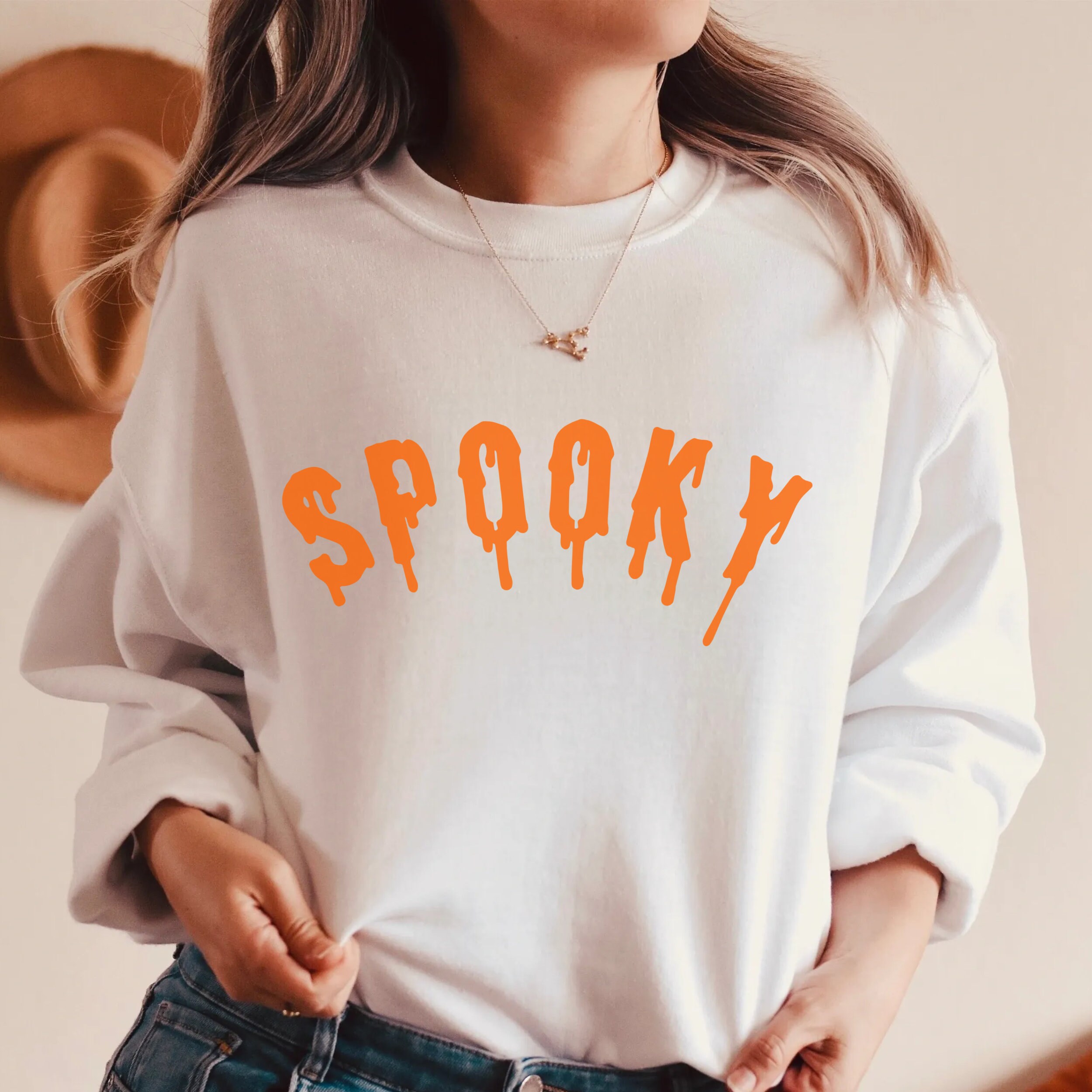 Spooky Season Sweater Ghost Halloween Sweater Funny Pumpkin | Etsy