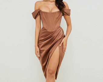 short dress with slits on the side
