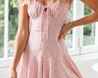 pastel pink sundress