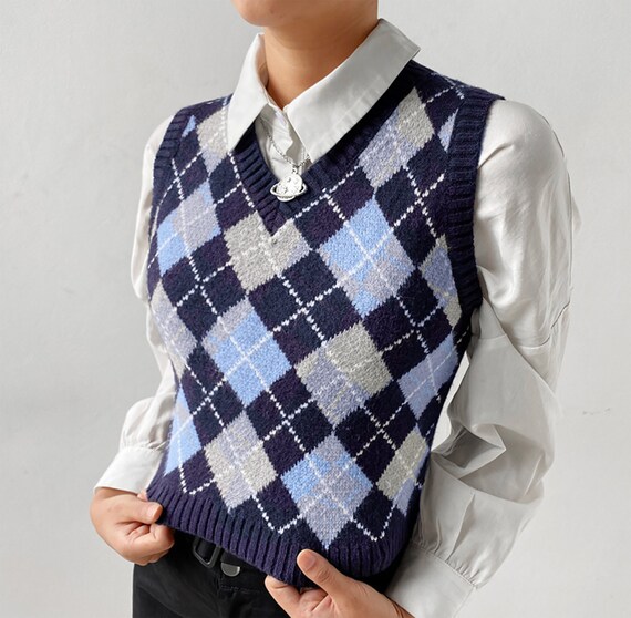 preppy vest sweater