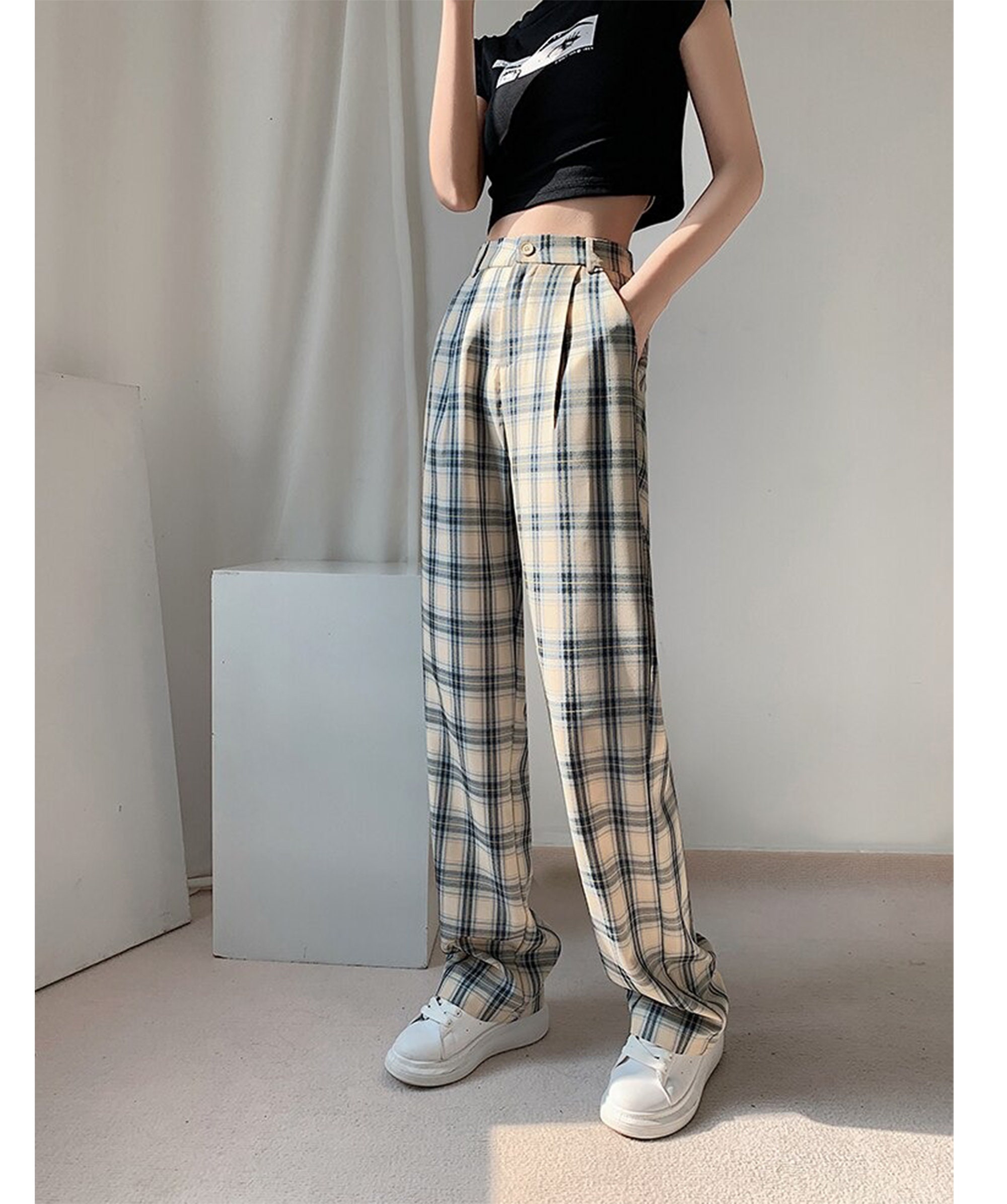 るため 【ROMANTIC CROWN】WOMANS CROSS CHECK PANTS (ROMANTIC CROWN/パンツ ...