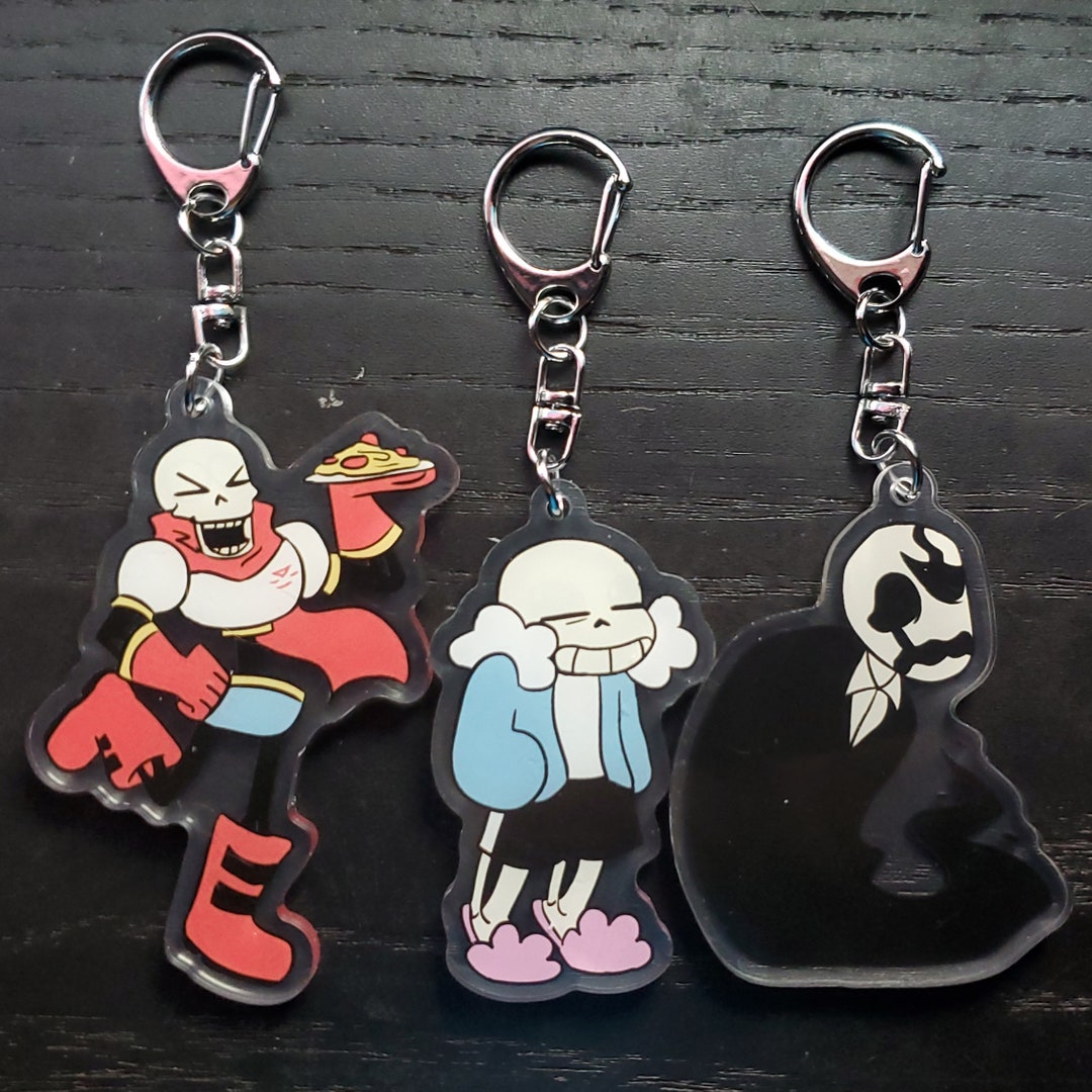 Undertale Skeleton Acrylic Keychains Etsy