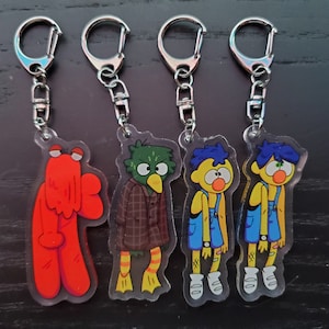 Don&#39;t Hug Me I&#39;m Scared Acrylic Keychains