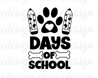 101 Days Of School svg, 100th Day Of School svg, Teacher Days svg, School svg,Kindergarten svg, Preschool svg