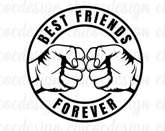 best friends forever svg,friend forever svg, friendship day svg,Besties forever svg