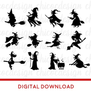 Witches Bundle svg png, Broomstick SVG, Witchcraft svg, Halloween Bundle Svg, Witch Svg Png, Svg Files for Cricut, Silhouette