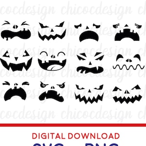 Halloween Pumpkin Faces Bundle ,Pumpkin Face Svg ,Graved pumpkin svg,Halloween Face Svg,Pumpkin Faces Cut File,halloween svg