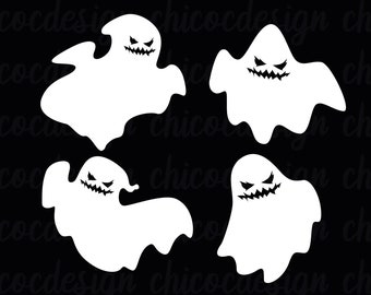Ghosts svg, Halloween svg,Ghost svg bundle, Ghost Clipart,Halloween ghost svg