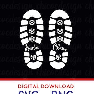 santa claus footprint svg, santa footprint stencil svg, Santa boots Svg,Santa Boot Stencil SVG Png,Santa Footstep svg