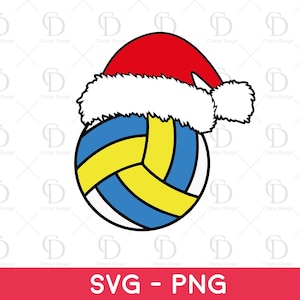 christmas volleyball santa hat svg ,volleyball santa shirt png
