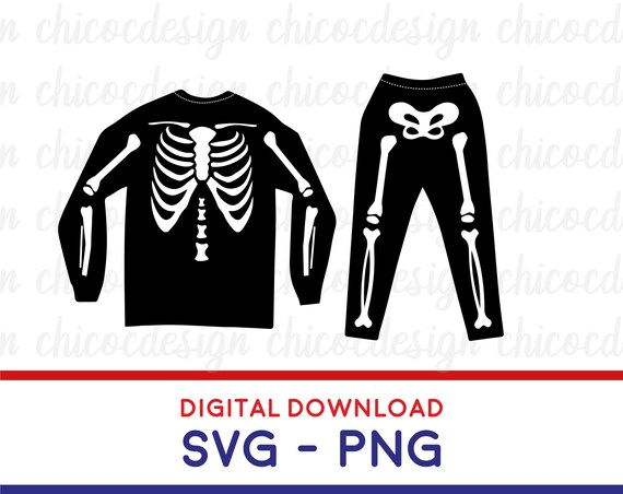 Skeleton Bones Hoodie SVG PNG skeleton Svghalloween Skeleton | Etsy