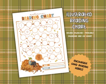 Herbst Lesekarte für Kinder (Digitaler Download)