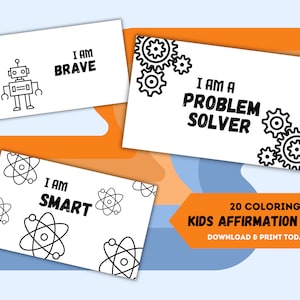 Kids Affirmation Cards, Motivational Cards, Positivity Cards, Kids Daily Mantra, Kids Encouragement Cards, Kids Lunchbox Encouragement Notes