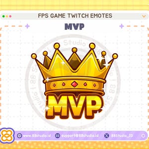 MVP Crown Twitch Emote: Chibi Style (Digital Download)