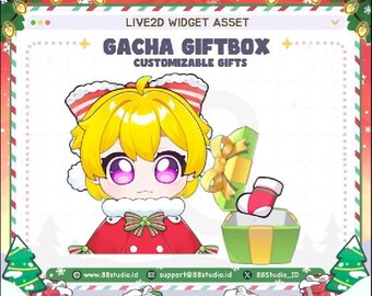 Giftbox Gacha Widget (BOX Only) Christmas Live2D Asset by 88 Studio