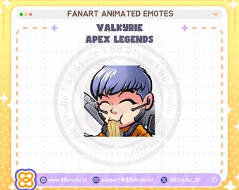 Valkyrie Eat Ramen Animated Twitch Emote: Apex Legends (Digital Download)