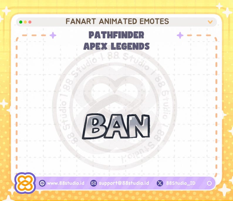 Gesto de prohibición de Chibi Pathfinder: Gesto de Twitch de Apex Legends (descarga digital) imagen 1