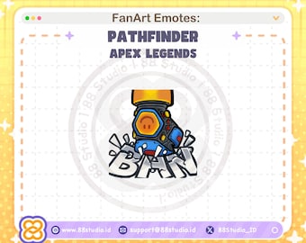 Chibi Pathfinder Ban Emote: Apex Legends Twitch Emote (Digital Download)