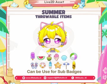 Summer Days Throwables and Summer Badges