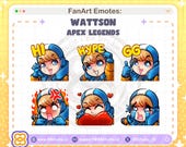 Chibi Wattson Apex Legends Twitch Emotes Pack (Digital Download)