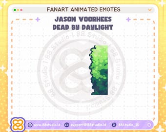 Emote animado de Jason Voorhees Lurk para Twitch: Horror Chibi (Descarga digital)