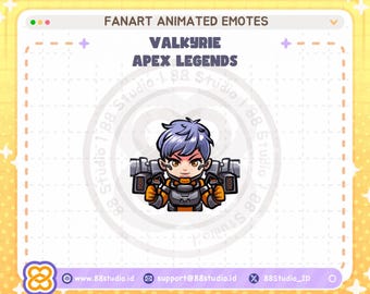 Animated Valkyrie GG Twitch Emote: Chibi Apex Legends (Digital Download)