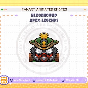 Animated Bloodhound Hunt Mode Twitch Emote: Apex Legends (Digital Download) image 1