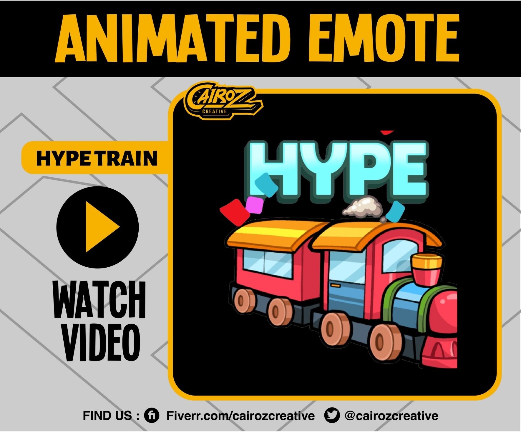 Animated Hype Train Twitch Emotes Discord Emoji (Download Now) Etsy