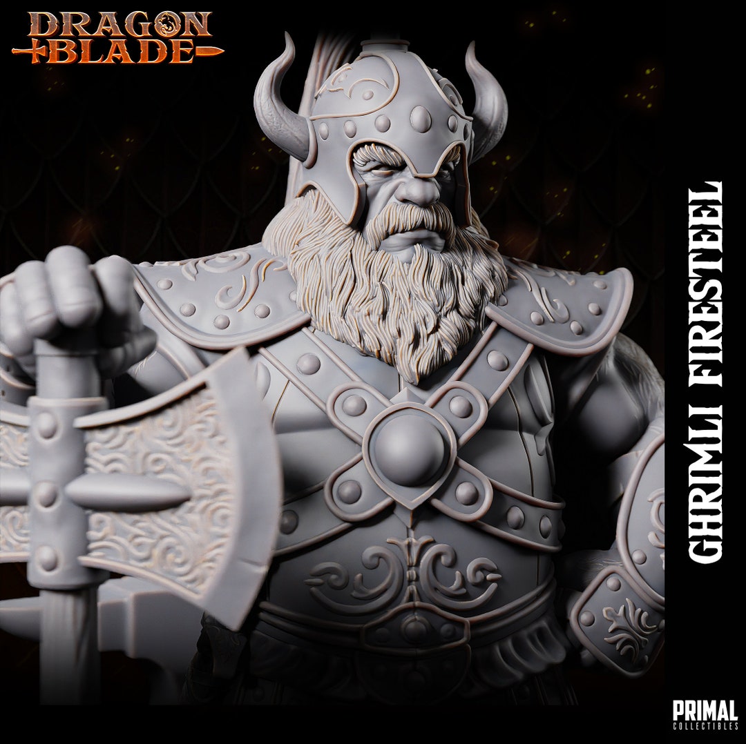 Ghrimli Firesteel (flint Fireforge)-dragonblade-primal Collectibles-3d